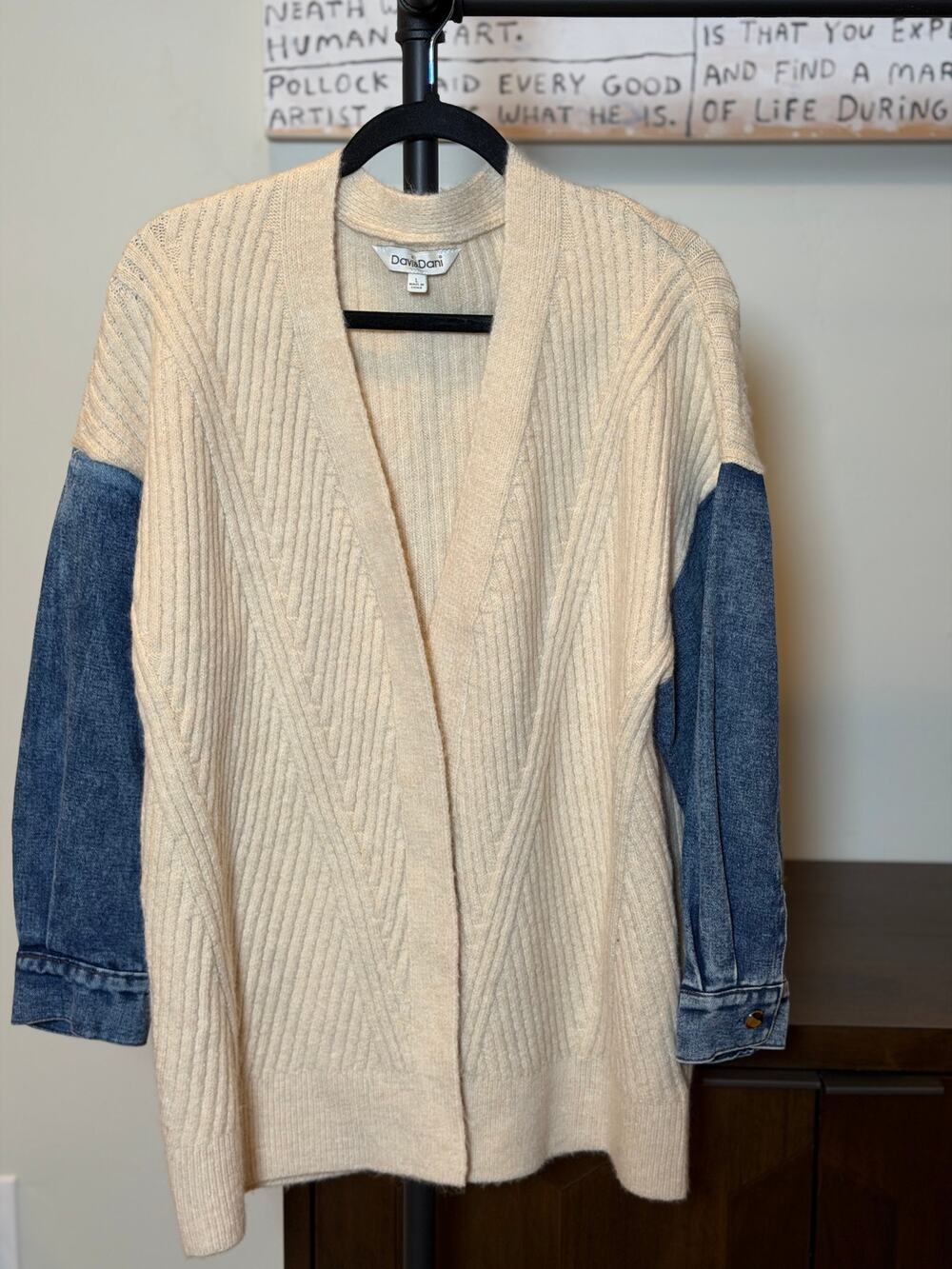 Davi&Dani Sweater/Denim Jacket - New Without Tag